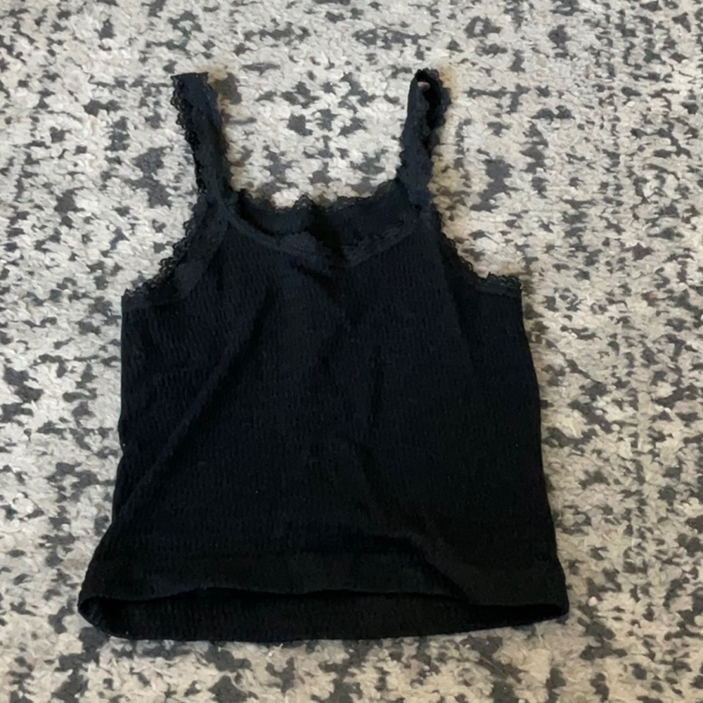 Black lace tank top